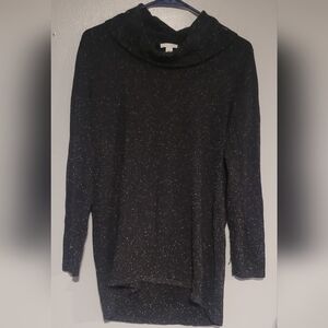 J. Jill Black and Silver Speckled Longsleve